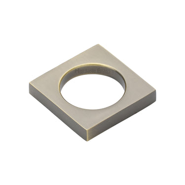 M Marcus - Heritage Brass - Ring Pull - 40mm - Square; #finish_antique-brass
