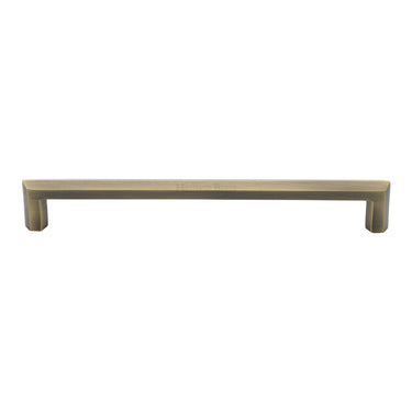 M Marcus - Heritage Brass - Hex Profile Cabinet Pull Handle - Bar - 203mm CTC; #finish_antique-brass