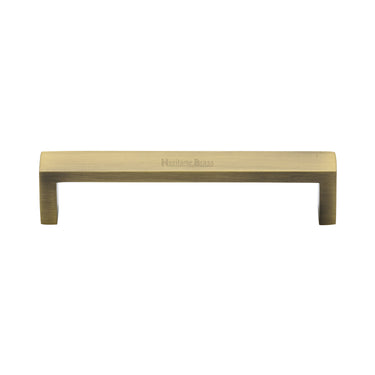 M Marcus - Heritage Brass - Wide Metro Cabinet Pull Handle - Bar - 128mm CTC; #finish_antique-brass