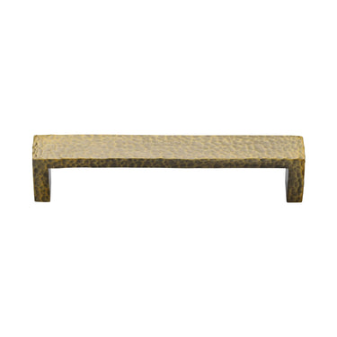 M Marcus - Heritage Brass - Hammered Wide Metro Cabinet Pull Handle - Bar - 160mm CTC; #finish_antique-brass