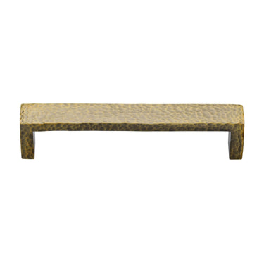 M Marcus - Heritage Brass - Hammered Wide Metro Cabinet Pull Handle - Bar - 192mm CTC; #finish_antique-brass