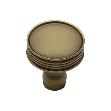 M Marcus - Heritage Brass - Venetian Cabinet Knob - 32mm; #finish_antique-brass