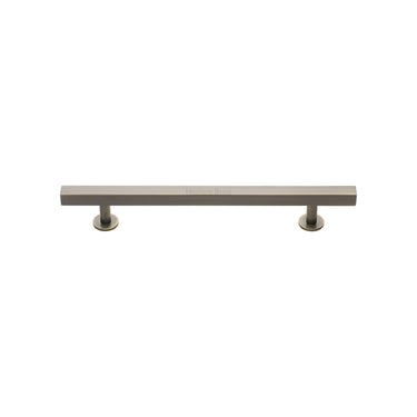 M Marcus - Heritage Brass - Offset Square Cabinet Pull - Bar - 128mm CTC; #finish_antique-brass