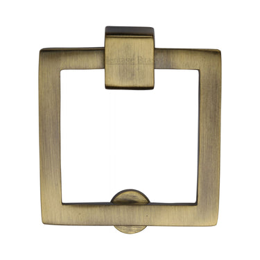 M Marcus - Heritage Brass - Cabinet Drop Pull - Square - 50mm; #finish_antique-brass