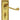 M Marcus - Carlisle Brass - Georgian Door Handles on Backplate - Bathroom - Pair; #finish_polished-brass