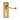 M Marcus - Carlisle Brass - Georgian Door Handles on Backplate - Lock - Pair; #finish_polished-brass