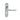 M Marcus - Carlisle Brass - Ibra Door Handles on Backplate - Lock - Pair; #finish_polished-chrome