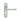 M Marcus - Carlisle Brass - Ibra Door Handles on Backplate - Lock - Pair; #finish_satin-chrome