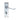 M Marcus - Carlisle Brass - Contract Victorian Scroll Door Handles on Backplate - Squared - Bathroom - Pair; #finish_satin-chrome