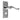 M Marcus - Carlisle Brass - Contract Victorian Scroll Door Handles on Backplate - Squared - Privacy - Pair; #finish_polished-chrome