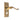 M Marcus - Carlisle Brass - Contract Victorian Scroll Door Handles on Backplate - Squared - Privacy - Pair; #finish_polished-brass