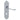 M Marcus - Carlisle Brass - Contract Victorian Scroll Door Handles on Backplate - Shaped - Lock - Pair; #finish_polished-chrome