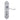 M Marcus - Carlisle Brass - Contract Victorian Scroll Door Handles on Backplate - Shaped - Bathroom - Pair; #finish_polished-chrome