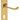 M Marcus - Carlisle Brass - Contract Victorian Scroll Door Handles on Backplate - Shaped - Lock - Pair; #finish_polished-brass