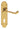 M Marcus - Carlisle Brass - Contract Victorian Scroll Door Handles on Backplate - Shaped - Lock - Pair; #finish_polished-brass