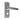 M Marcus - Carlisle Brass - Contract Victorian Door Handles on Backplate - Privacy - Pair; #finish_satin-chrome