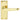 M Marcus - Carlisle Brass - Contract Victorian Door Handles on Backplate - Latch - Pair; #finish_polished-brass