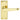 M Marcus - Carlisle Brass - Contract Victorian Door Handles on Backplate - Latch - Pair; #finish_polished-brass