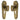 M Marcus - Heritage Brass - Charlston Door Knobs on Plate - Euro Lock - Pair; #finish_antique-brass