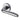 M Marcus - Heritage Brass - Columbus Door Handles on Round Rose; #finish_polished-chrome