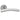 M Marcus - Eurospec - Curved Door Handles on Rose - Pair; #finish_bright-stainless-steel