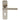 M Marcus - Eurospec - Steelworx T-Bar Door Handles on Backplate - Lock - Pair; #finish_satin-stainless-steel