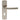 M Marcus - Eurospec - Steelworx Arched Door Handles on Backplate - Lock - Pair; #finish_satin-stainless-steel