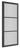 Deanta - Deanta - Camden Internal Doors - Glazed 3L; #finish_pre-finished-black