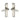 M Marcus - Heritage Brass - Deco Door Handles  - Latch - Pair; #finish_satin-nickel