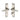 M Marcus - Heritage Brass - Deco Door Handles  - Bathroom - Pair; #finish_satin-nickel