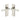 M Marcus - Heritage Brass - Delta Door Handles - Lock - Pair; #finish_satin-nickel