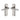 M Marcus - Heritage Brass - Delta Door Handles - Latch - Pair; #finish_satin-nickel