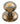 M Marcus - Carlisle Brass - Delamain Cabinet Handle - Plain Knob - 25mm; #finish_florentine-bronze