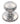 M Marcus - Carlisle Brass - Delamain Cabinet Handle - Plain Knob - 38mm; #finish_polished-chrome