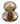 M Marcus - Carlisle Brass - Delamain Cabinet Handle - Plain Knob - 38mm; #finish_florentine-bronze