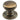 M Marcus - Carlisle Brass - Delamain Cabinet Handle - Ringed Knob - 35mm; #finish_florentine-bronze