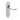 M Marcus - Carlisle Brass - Oakley Door Handles on Backplate - Latch - Pair; #finish_polished-chrome