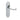 M Marcus - Carlisle Brass - Oakley Door Handles on Backplate - Latch - Pair; #finish_polished-chrome