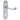 M Marcus - Carlisle Brass - Oakley Door Handles on Backplate - Lock - Pair; #finish_satin-chrome