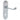 M Marcus - Carlisle Brass - Oakley Door Handles on Backplate - Lock - Pair; #finish_satin-chrome
