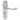 M Marcus - Carlisle Brass - Oakley Door Handles on Backplate - Bathroom - Pair; #finish_satin-chrome