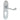 M Marcus - Carlisle Brass - Oakley Door Handles on Backplate - Euro Lock - Pair; #finish_satin-chrome