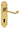 M Marcus - Carlisle Brass - Oakley Door Handles on Backplate - Lock - Pair; #finish_polished-brass