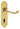 M Marcus - Carlisle Brass - Oakley Door Handles on Backplate - Lock - Pair; #finish_polished-brass