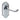 M Marcus - Carlisle Brass - Ashtead Door Handles on Backplate - Short - Latch - Pair; #finish_polished-chrome