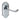 M Marcus - Carlisle Brass - Ashtead Door Handles on Backplate - Short - Latch - Pair; #finish_polished-chrome