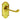 M Marcus - Carlisle Brass - Ashtead Door Handles on Backplate - Short - Latch - Pair; #finish_polished-brass