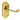 M Marcus - Carlisle Brass - Ashtead Door Handles on Backplate - Short - Latch - Pair; #finish_polished-brass