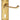 M Marcus - Carlisle Brass - Ashstead Door Handles on Backplate - Lock - Pair; #finish_polished-brass