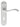 M Marcus - Carlisle Brass - Andros Door Handles on Backplate - Lock - Pair; #finish_satin-chrome